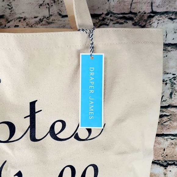 Draper James | Natural Cotton Canvas Market Tote Bag - Picture 2 of 7